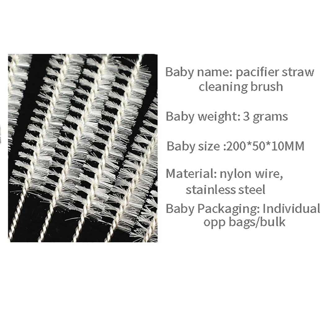 Baby Bottle Straws, Stainless Steel Brush, Hygienic Cleaning