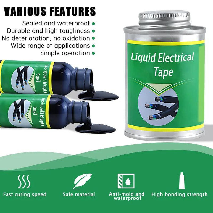 "Waterproof liquid electrical tape" "Wire cable insulation repair" "Electrical insulation coating"