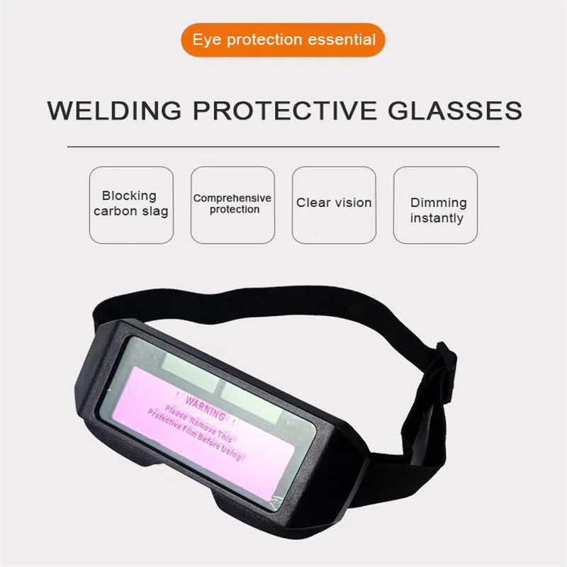 Automatic dimming welding glasses