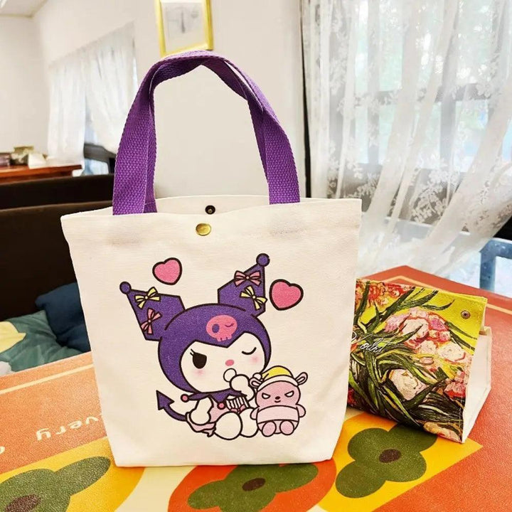 My Melody Canvas Bag, Kawaii Shoulder Bag, Anime-Inspired Tote