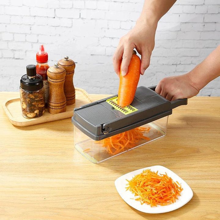 14/16 - in-1 Vegetable Slicer Cutter with Basket