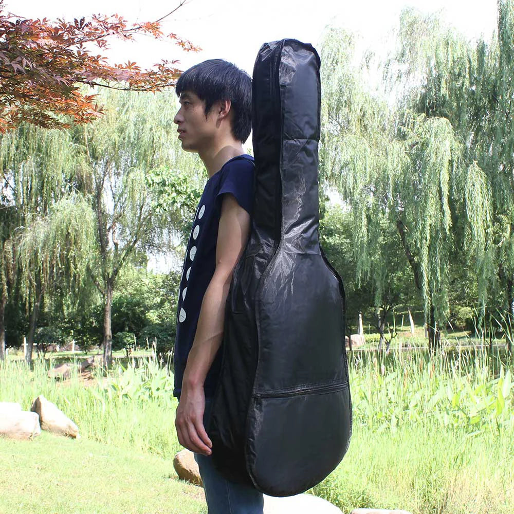 Portable Acoustic Guitar Bag, Soft Case with Shoulder Strap, Guitar Parts & Accessories