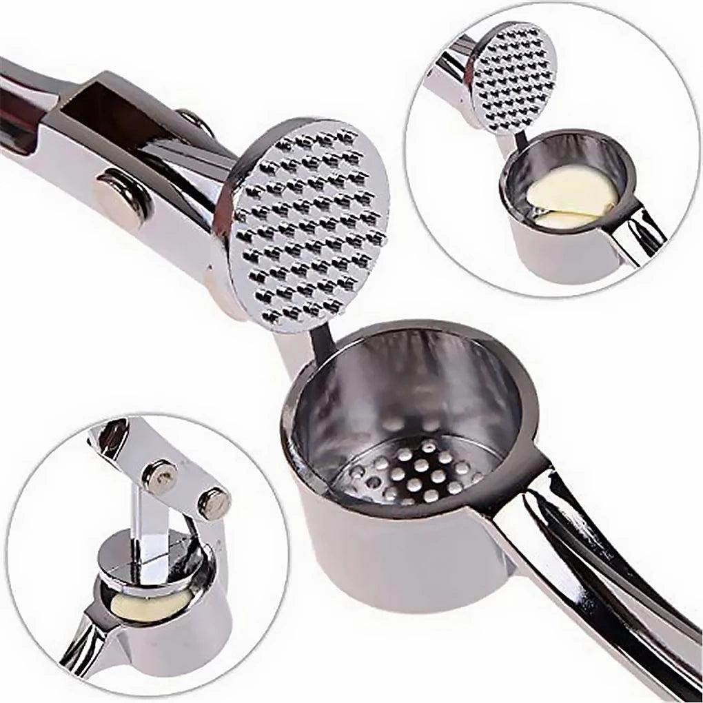 Imitating Stainless Steel Multifunction Garlic Press Crusher Kitchen