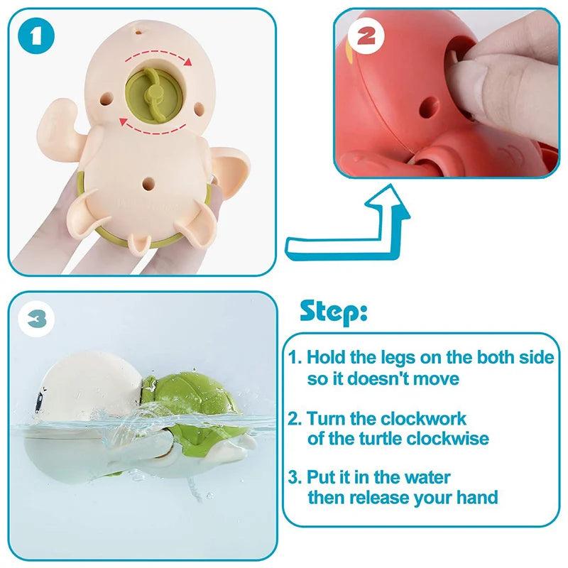 Swimming Turtle Toy, Baby Bath Toys, Bath Time Toys