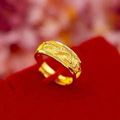 Pure 999 Gold Rings Starry Design Gold Rings High-Quality Gold Jewelry