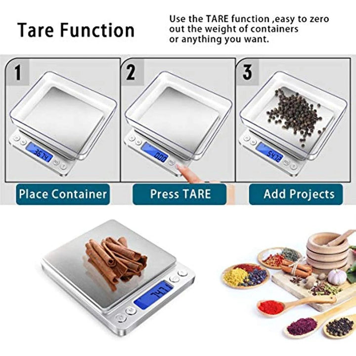 Digital Jewelry Scale, Precision Food Scale, Portable Gram Scale