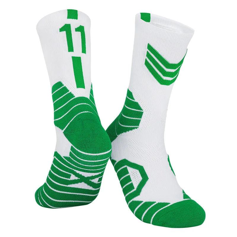 basketball Socks, Knee High Sports Socks, Thickened Towel Bottom Socks