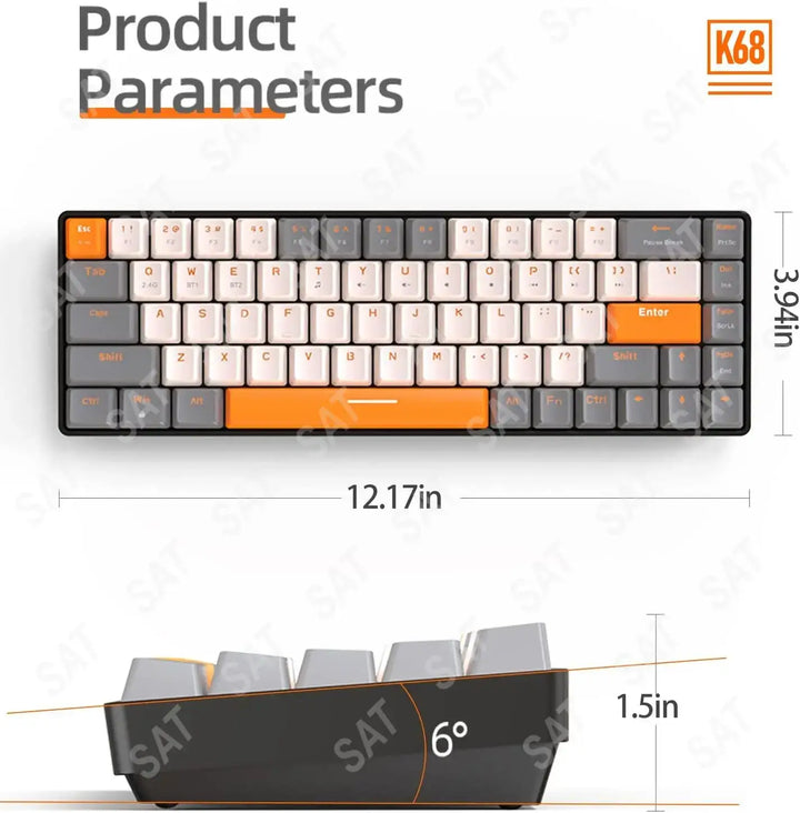 Wireless Mechanical Keyboard Bluetooth