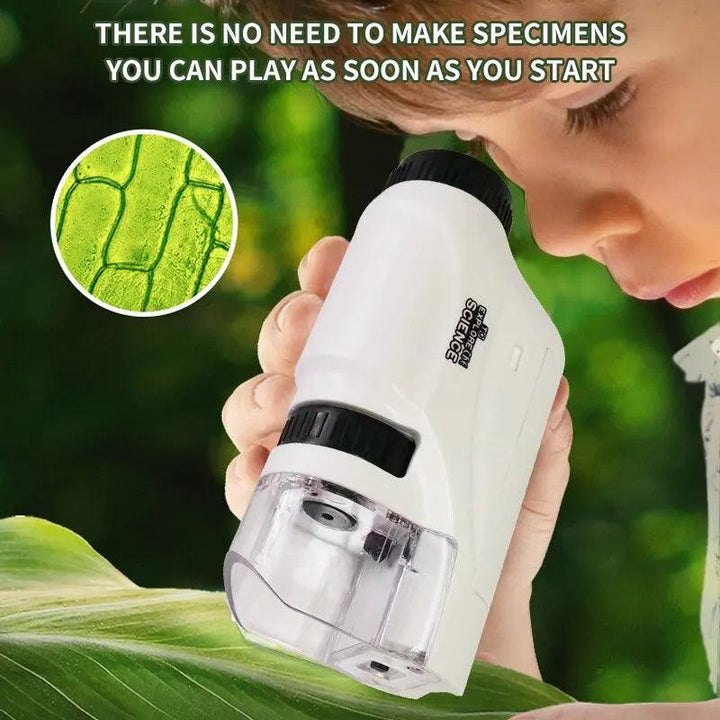 Microscope Portable Laboratory. Microscope Kids Science Experiment Kit