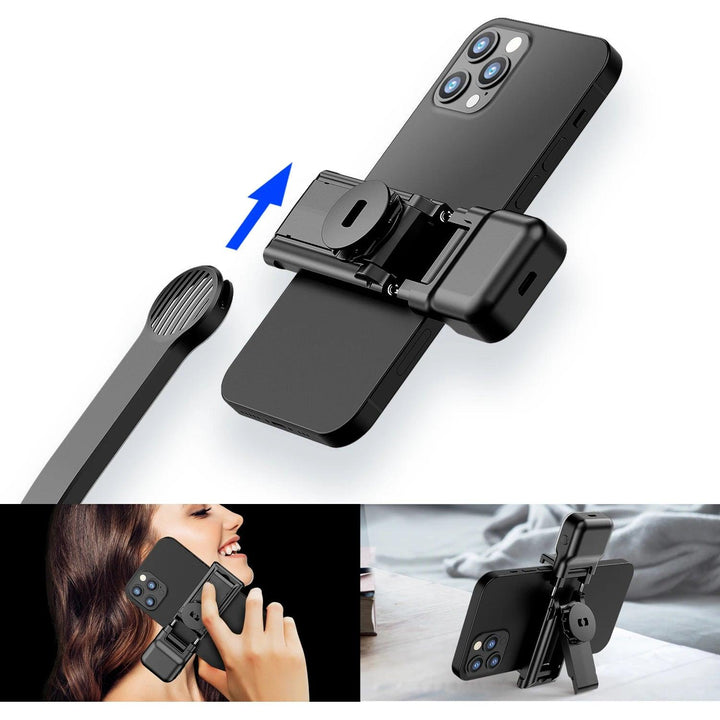 Selfie Stick with LED Light Bluetooth Connectivity Desktop Bracket Included