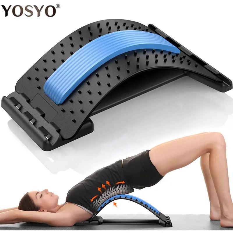 Back Massager, Back Stretcher, Waist and Neck Support Plate, Yoga Exercise