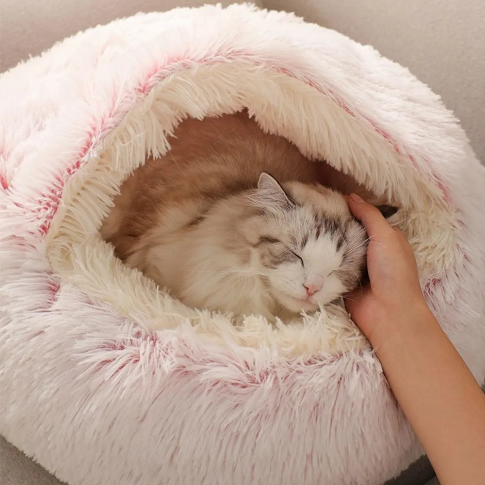 Plush Pet Bed, Cat Cushion, Cat Sleep Bag, Cat Nest