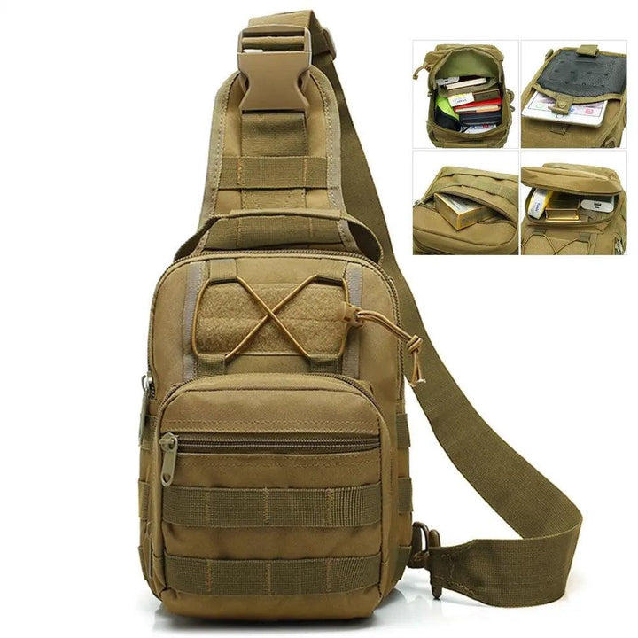 "Sling sport chest bag" "Shoulder crossbody bag" "Travel chest bag"