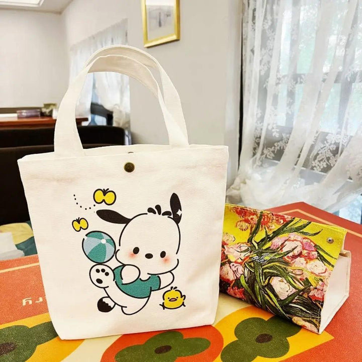 My Melody Canvas Bag, Kawaii Shoulder Bag, Anime-Inspired Tote