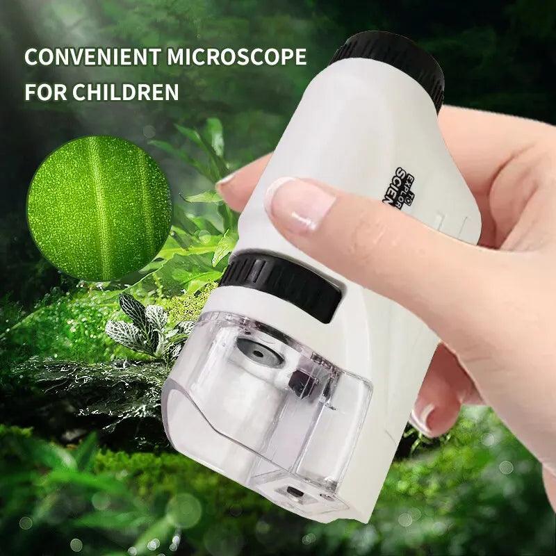 Microscope Portable Laboratory. Microscope Kids Science Experiment Kit