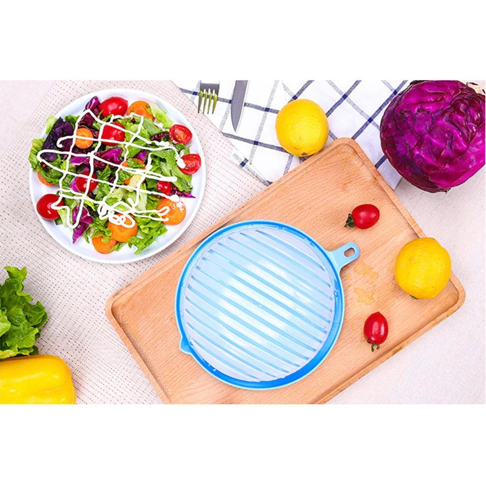 Salad Cutter Bowl, Vegetable Chopping Bowl, Multi-Functional Kitchen Tool