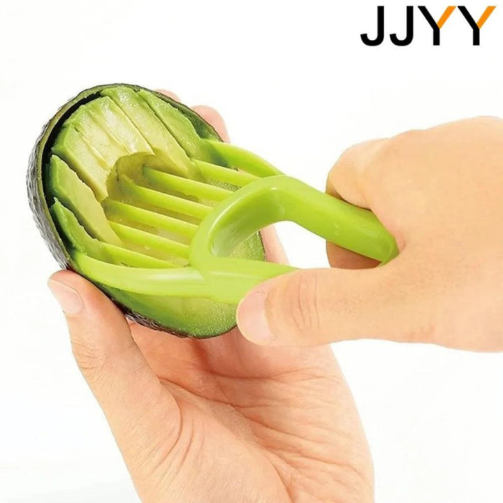 Non-Toxic 3-in-1 Avocado Slicer Knife: Efficient Fruit Peeler and Pulp Separator - Essential Kitchen Tool