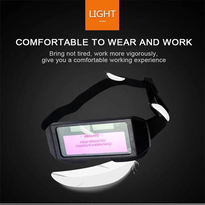 Automatic dimming welding glasses