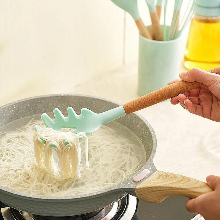 Silicone Cooking Utensils Non-Stick Kitchen Tools BPA-Free Cooking Set