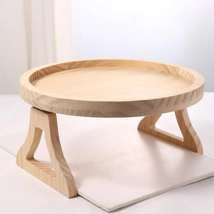 Sofa Tray Table, Sofa Armrest Clip-On Tray, Natural Bamboo Sofa Tray, Practical TV Snack Tray