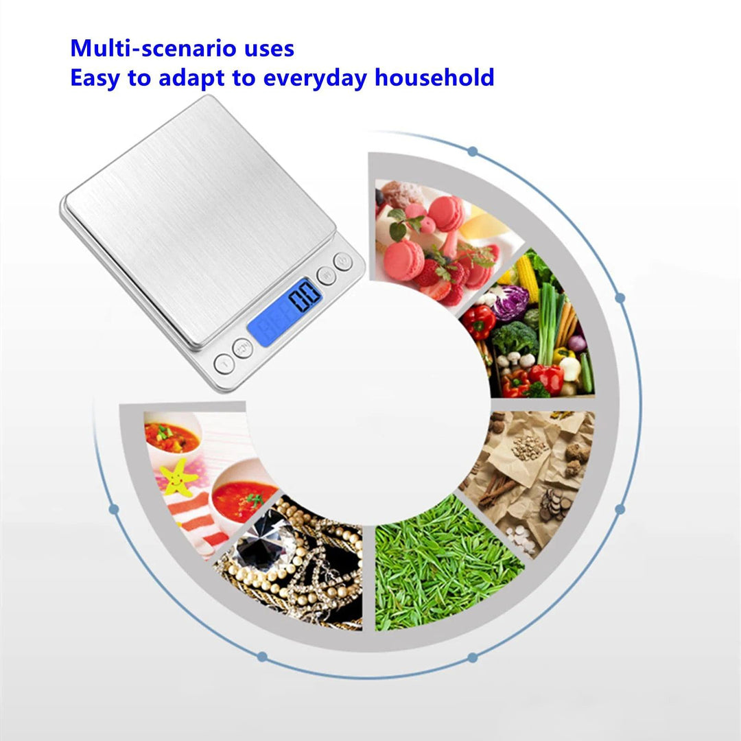 Digital Jewelry Scale, Precision Food Scale, Portable Gram Scale