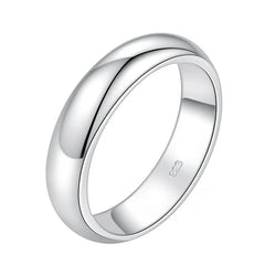 White Gold Color Rings Tibetan Silver Rings Stainless Steel Bands