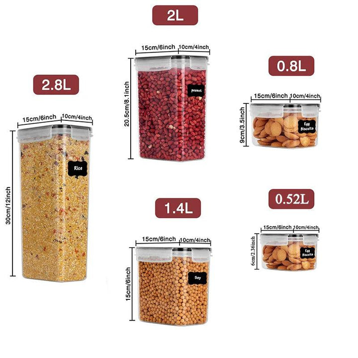 Kitchen PET Food Storage Containers: Organize with Kitchen Storage Boxes & Jars