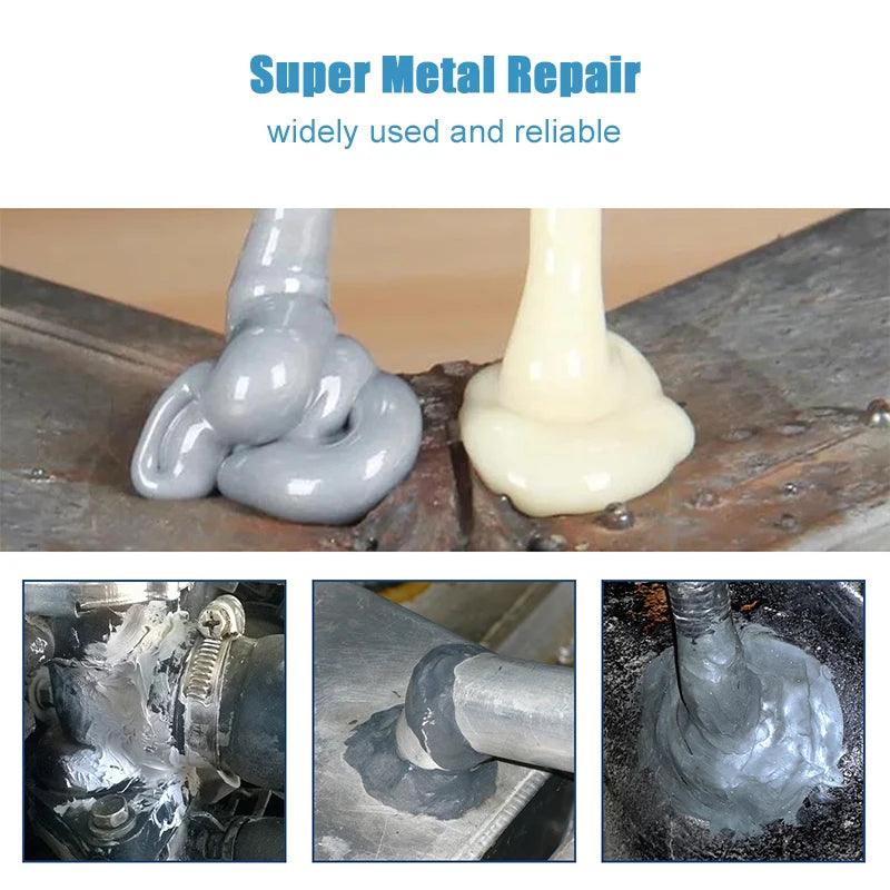 "High temperature metal repair glue" "Casting welding filler" "Metal casting repair"