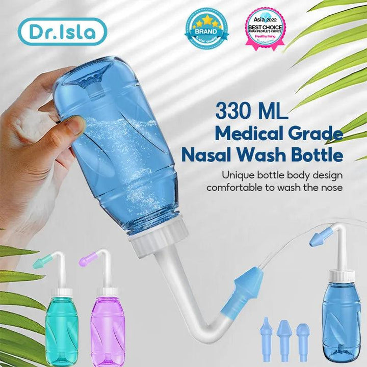 Nasal Wash Irrigator Sinus Relief Bottle Nose Cleaner for Adults