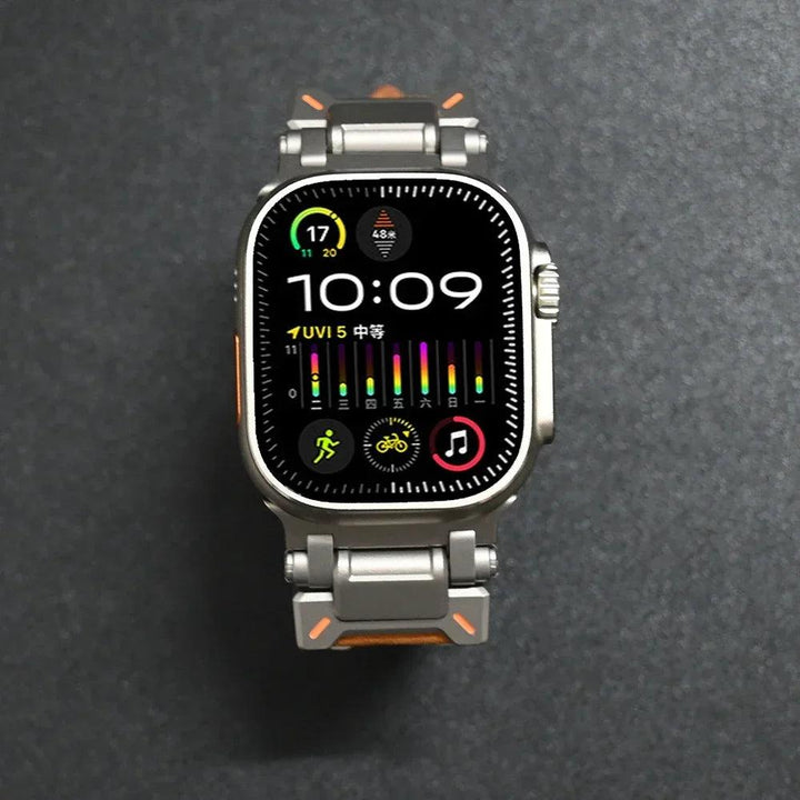 Echtes Lederarmband für die Apple Watch. Premium-Lederarmband. Hochwertiges Armband für die Apple Watch.