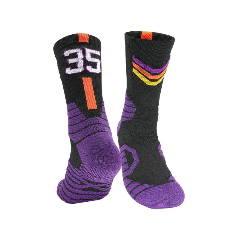 basketball Socks, Knee High Sports Socks, Thickened Towel Bottom Socks