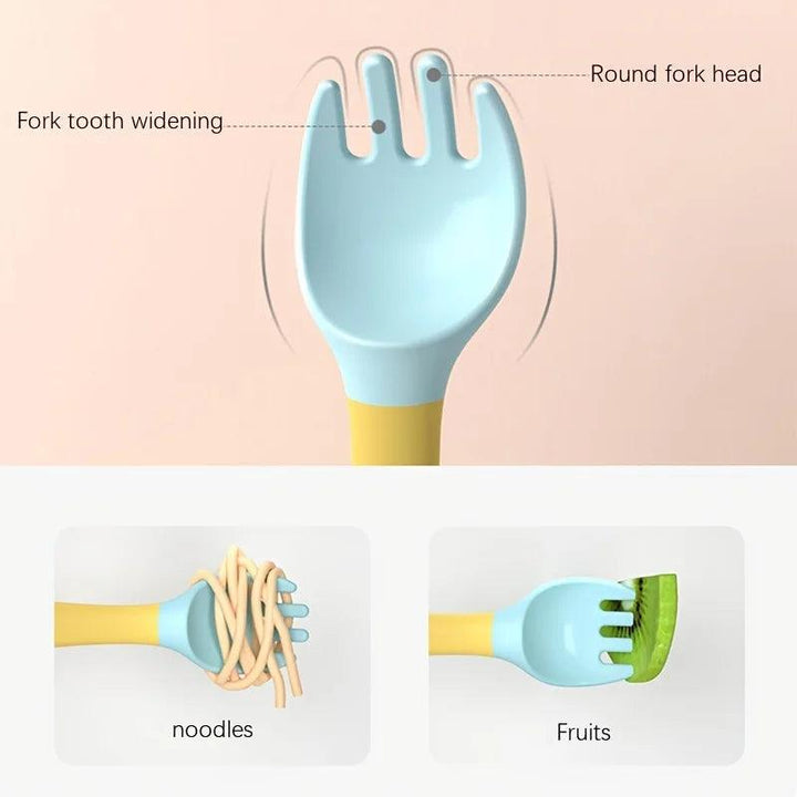 Baby Feeding Spoon Training Utensils BPA-Free Silicone