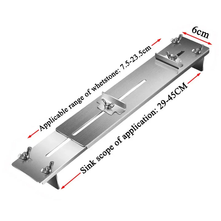 Whetstone Knife Sharpener, Water Stone Plate, Adjustable Whetstones Sink Bridge Holder