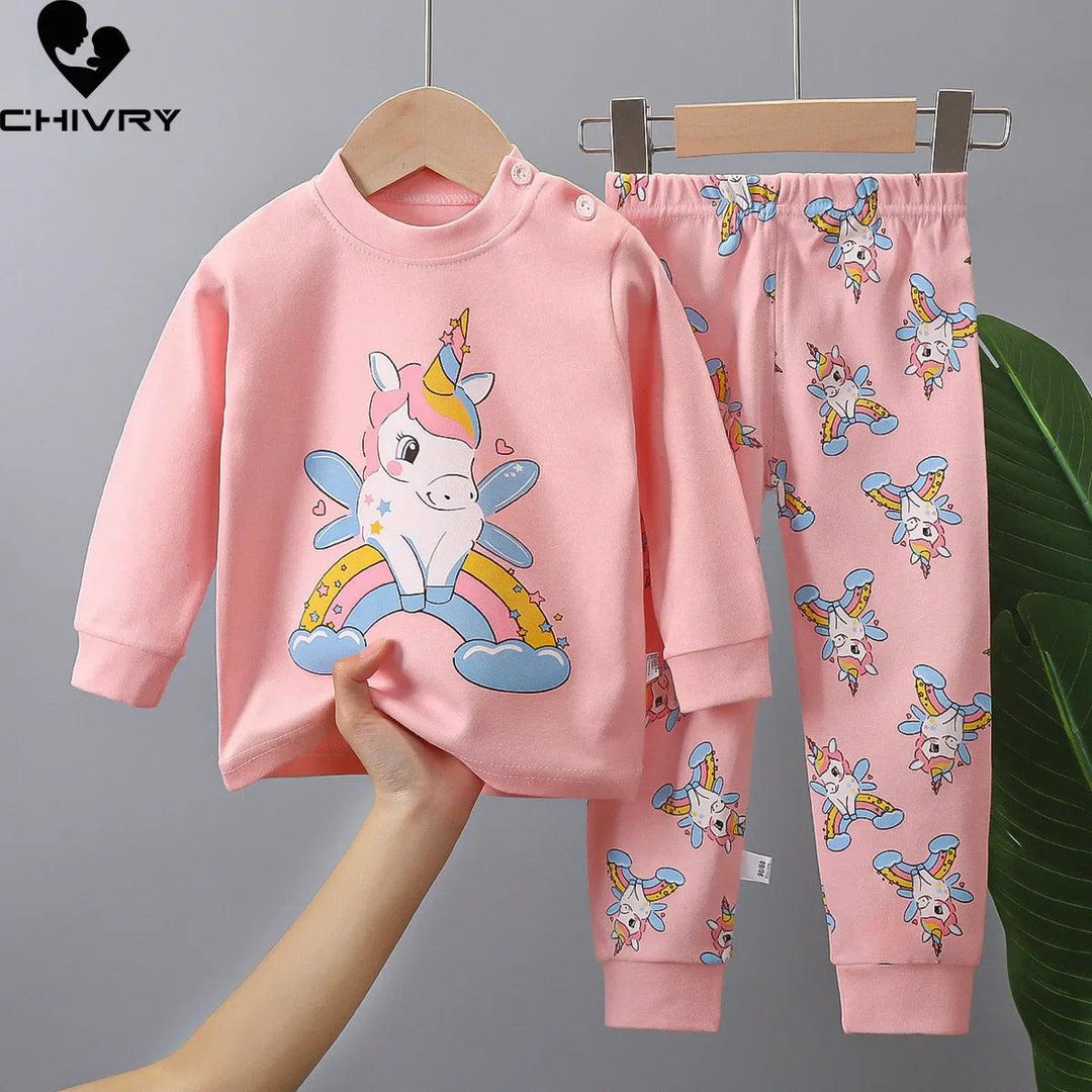 Kids Pajamas Cartoon Dinosaur Toddler Clothing Sets