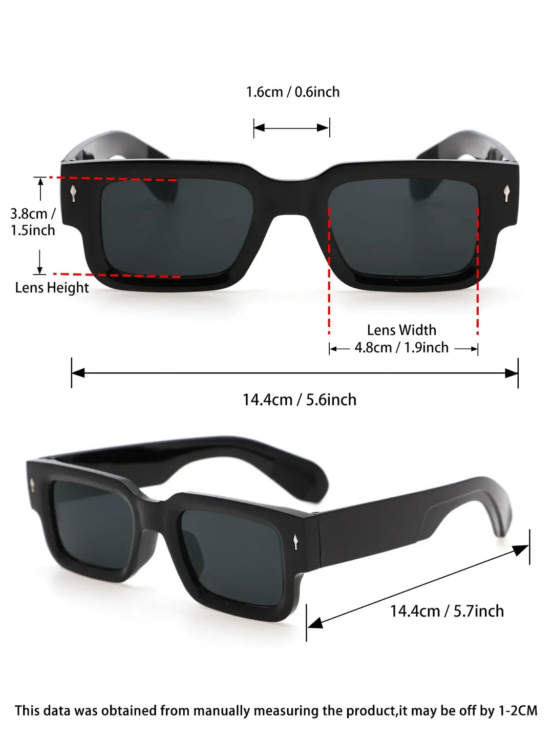 Sunglasses, Square Plastic Frame sunglasses