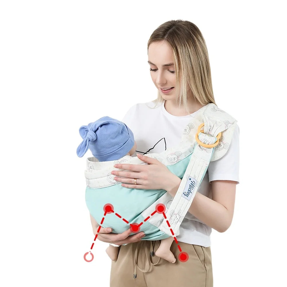 Adjustable Baby Carrier Wrap Ring Sling Breastfeeding Convenience
