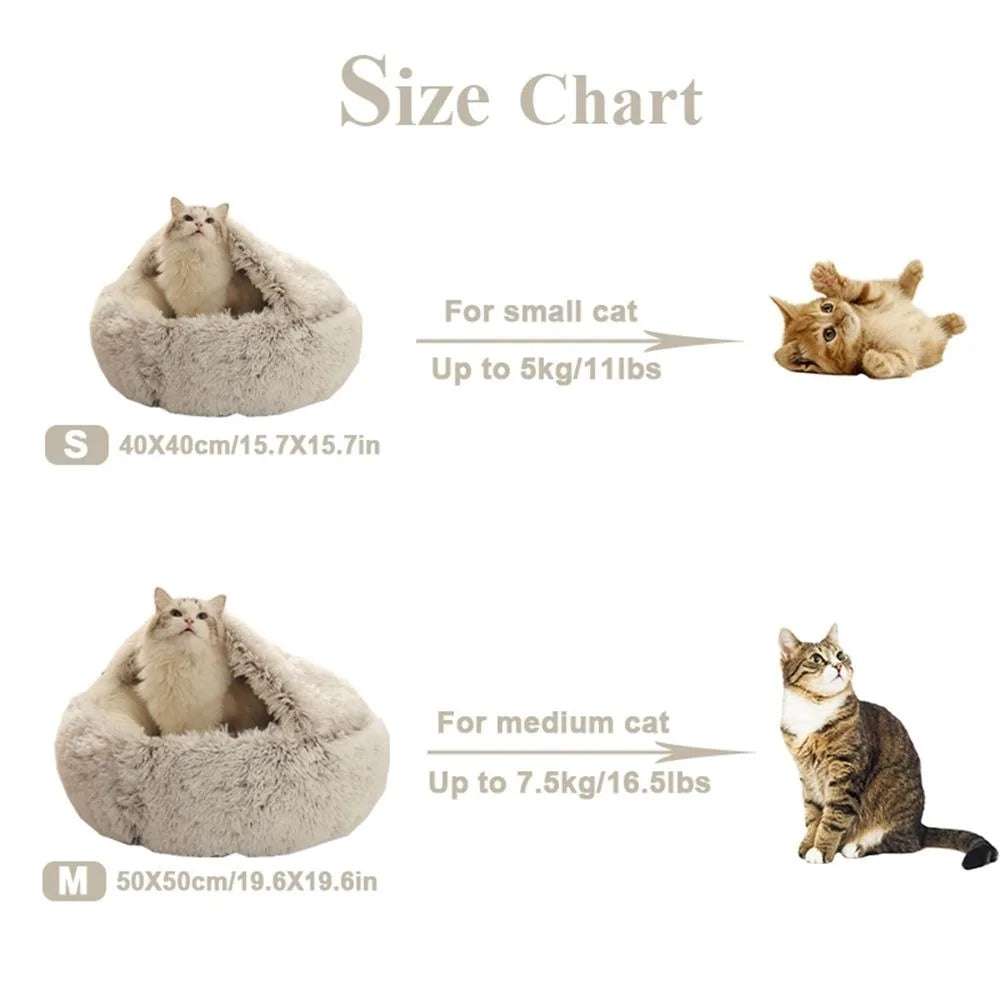 Plush Pet Bed, Cat Cushion, Cat Sleep Bag, Cat Nest