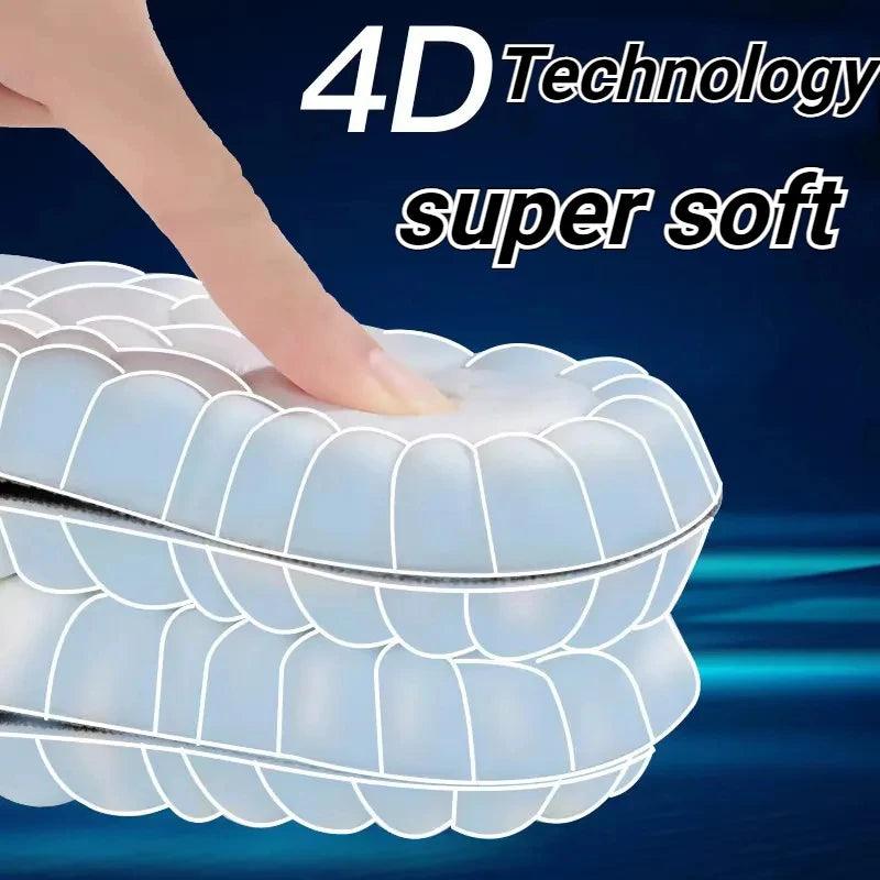 4D Massage Insoles Arch Support Orthopedic Inserts Unisex Comfort Insoles