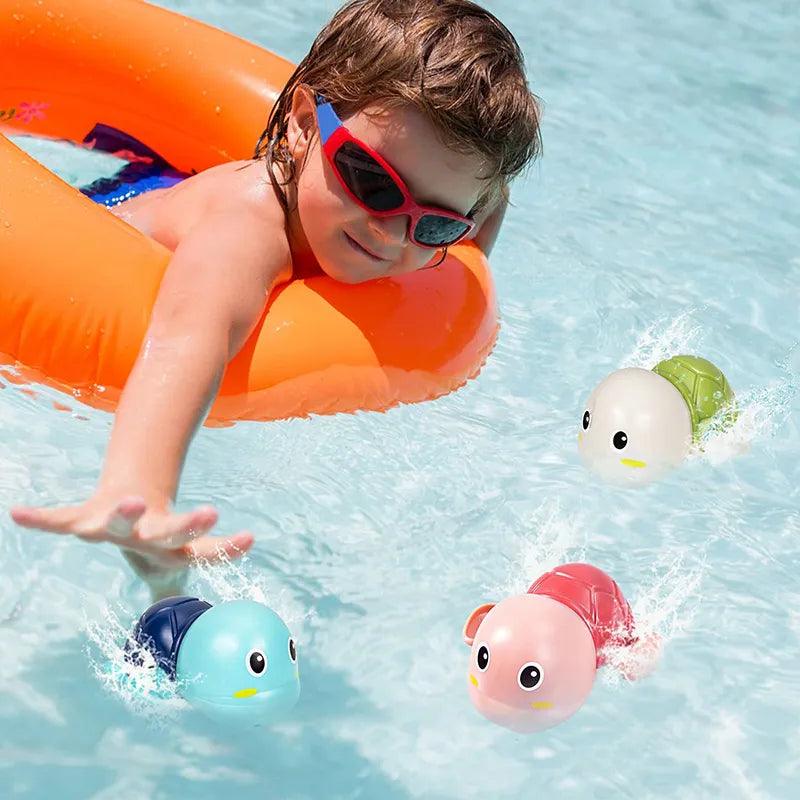 Schwimmschildkröte-Spielzeug, Baby-Badespielzeug, Badezeit-Spielzeug