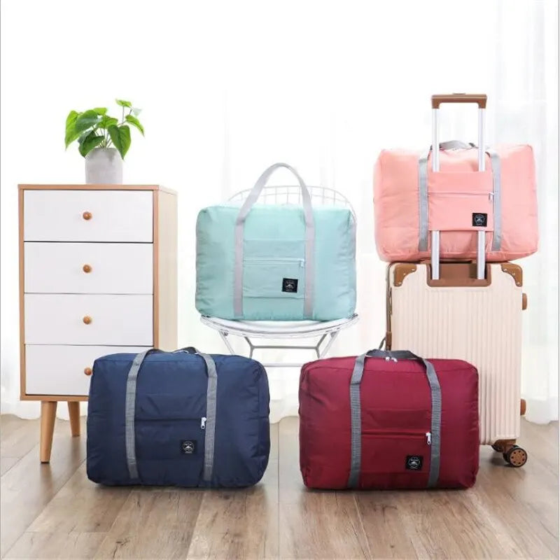 Large Capacity Foldable Travel Bag | Waterproof Luggage Storage for Convenient Travel