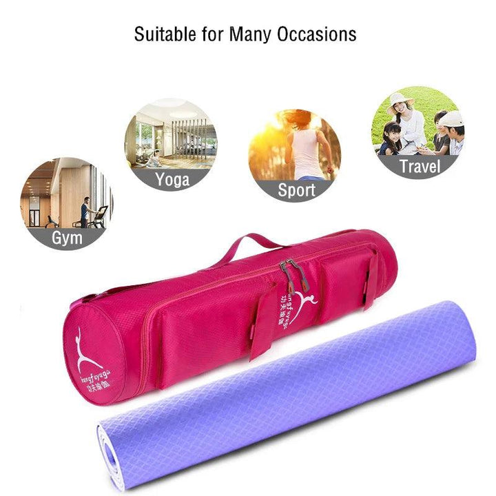 Waterproof Yoga Mat Bag Fitness Sport Bag with Shoulder Strap Yoga and Pilates Carry Bag