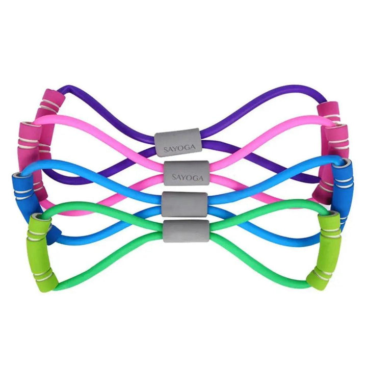 "Slimming yoga resistance band" "Rubber resistance band" "Versatile fitness tool"